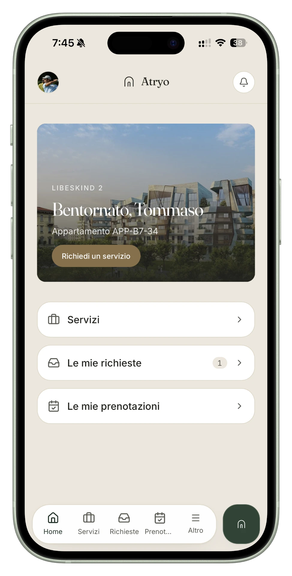 L'application résident : votre bienvenue au bâtiment, cashback dans votre Wallet et avis du bâtiment.
